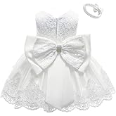 0-6T Toddler Baby Girl Embroidered Tutu Ball Gown Lace Dresses with Headwear