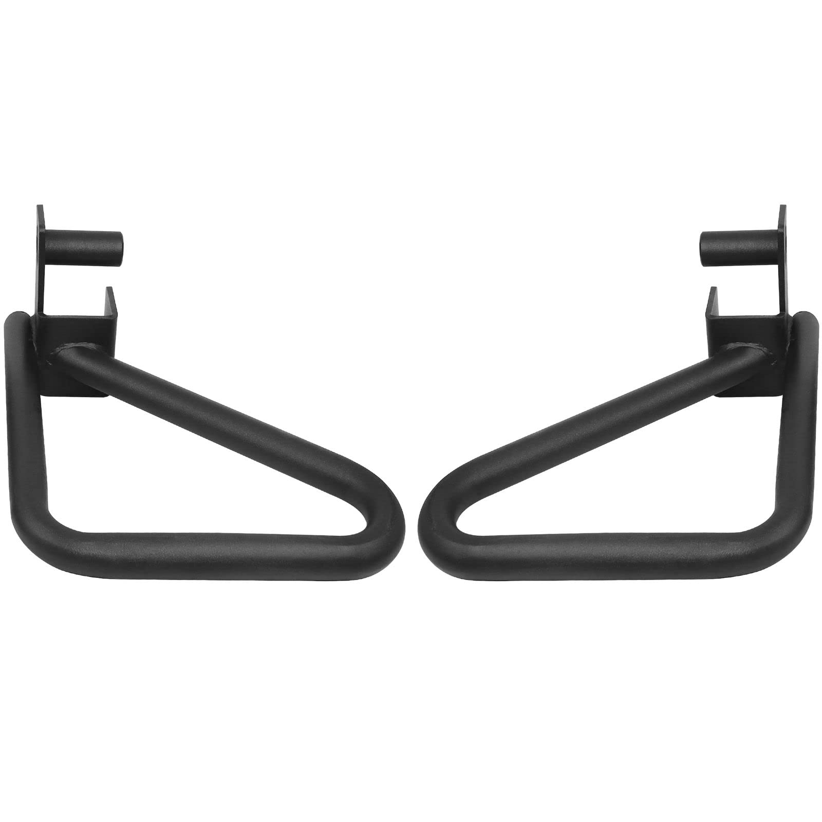 Photo 1 of A2ZCARE Dip Bar Attachment for Squat Rack - Multi Grip Set of 2 for Strength Training, Pull up, Push up 2x2 inch Power Cage Squat Rack - Pair