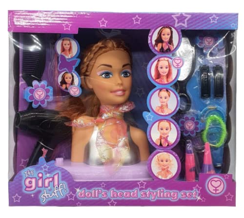 Celino™ Children Kids Girls Hair Styling Dream Dolls Head Play Set with Accessories Hairdressing Make-up