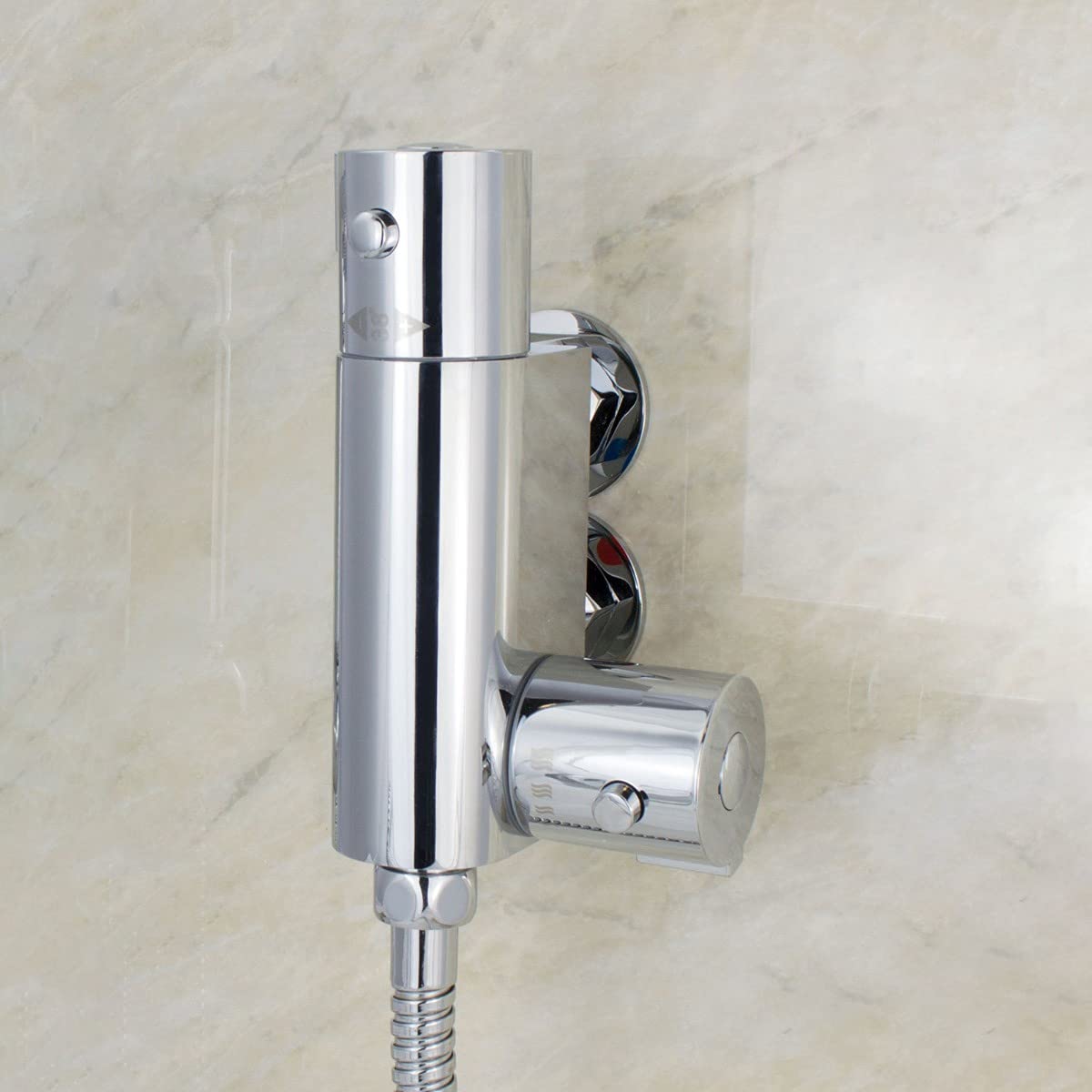 NESHOME Mini Thermostatic Bar Shower Valve Round 1/2" TOP Outlet