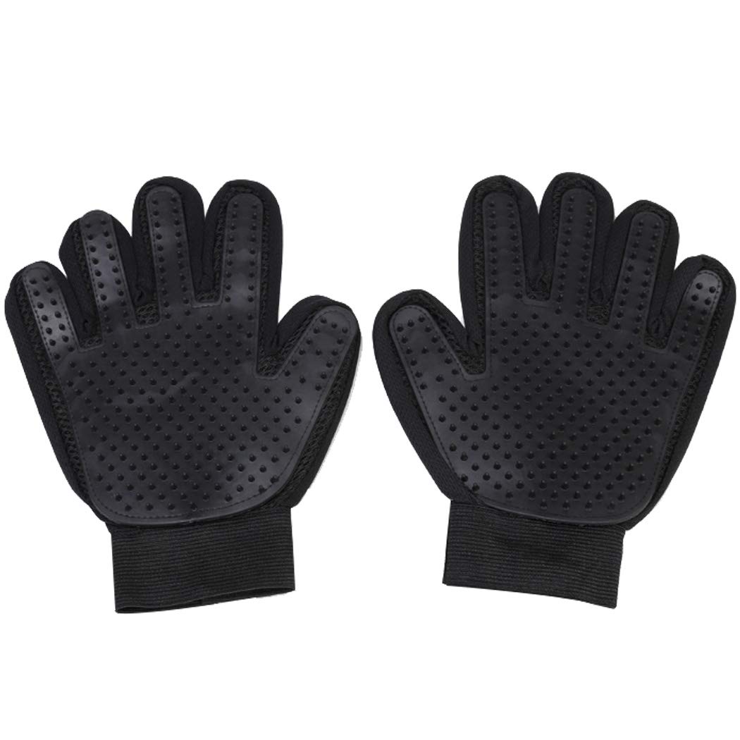Duffire Cat Pet Cleaning Mane Gloves Pet 2PCS Beauty Massage Gloves Silicone Dog Bath Massage Brush