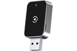 Wireless CarPlay Adapter for iPhone – Convert Wired to Wireless CarPlay Dongle Plug & Play 5GHz WiFi Fast Connection Low Late