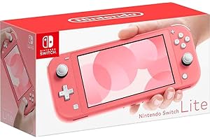 PURTCH 2021 Newest Switch Lite Game Console, Coral Pink
