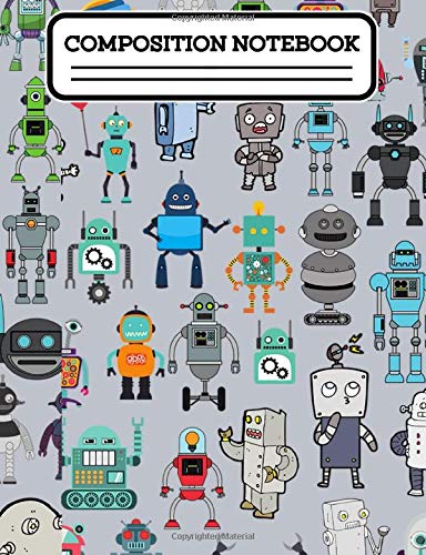 Composition Notebook Robot Kawaii Boys Girls Notebook Cute Anime Hipster Animal 200 Pages 100 Sheets 7 44 X 9 69 In For Kids Elementary Ruled Standard Composition Notebook Notebook Majestical 9781688232754 Amazon Com Books