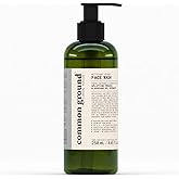 COMMON GROUND Natural Face Cleanser Wash, Paraben & Cruelty Free, Normal, Oily, Dry, Sensitive, Vegan, Plant-Based, pH 5.5, Avocado Oil, Men, Women, 8.4 Fl Oz