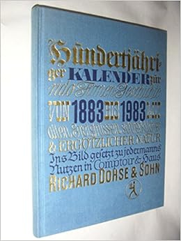 100 Jahre RIDO - Hunderjähriger Kalender 1983 : Richard Dohse: Amazon 