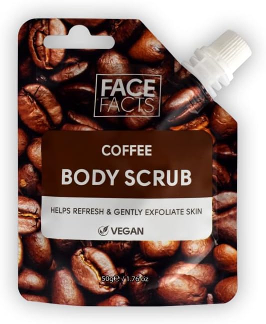 Face Facts Coffee Dry Exfoliating Scrub 99% Natural Dirt Impurities Vegan 50g
