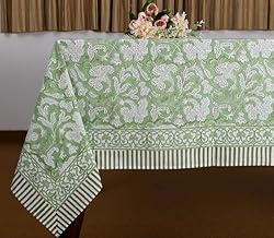 Ridhi - Hand Block Print Cotton Cloth Dinning Table