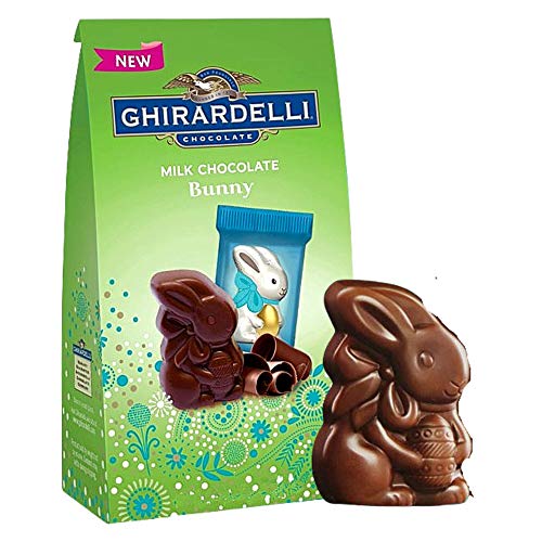 Ghirardelli Milk Chocolate Bunnies, Easter Candy for Baskets, Egg Hunts