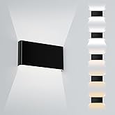 OMBRAT Modern Indoor Wall Sconce, 15W Dimmable 5CCT (3000K-6500K), Up and Down Lighting Wall Sconce, for Bedroom, Living Room