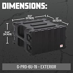 Gator Cases Pro Series 6U Rack Case with Standard