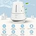 Innoo Tech IN10-C001 Ultrasonic Cool Table Lamp Humidifiers | Automatic Shut-Off | Night Light Function | 360 Degree Rotatable Mist Outlets | 2.0L, White