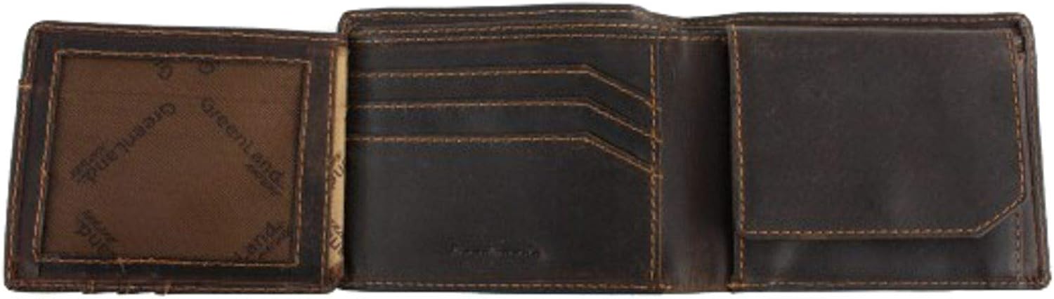 Greenland NATURE Westcoast Geldbörse Leder 12 cm, sattelbraun, Buffalo - Brown - Image 4