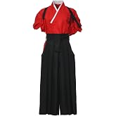 COSDREAMER Japanese-Inspired Kimono Top and Pleated Wide-Leg Pants Set
