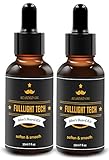 2 Packs Beard Care Oil for Men All Natural Scented Leave-in Conditioner & Softener Organic Tea Tree and Jojoba for Mustache Beard Grooming Moisturizing 30ml,1 fl oz