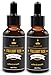 2 Packs Beard Care Oil for Men All Natural Scented Leave-in Conditioner & Softener Organic Tea Tree and Jojoba for Mustache Beard Grooming Moisturizing 30ml,1 fl oz
