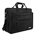 KOPACK Laptop Briefcase Expandable Large Capacity 15.6 Inch Laptop Bag Water Resistant Scratch-resistant Nylon Shoulder Computer Bag Black