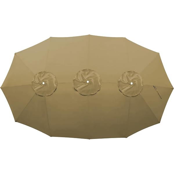 13 ft wood patio umbrella Wood-Grain Aluminum Patio Umbrella (10-13 ft) main image 1