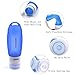 INNERNEED Silicone Travel Bottles Set, Leakproof Squeezable Travel Size Containers for Toiletries, Shampoo, Conditioner, Soap, TSA Approved (3 oz)