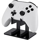 AHANDMAKER 1 Tier Controller Holder Headset Stand Acrylic Organizer for Pro Controllers Display and Organization Universal Gaming Setup Essentials Game Room Accessories