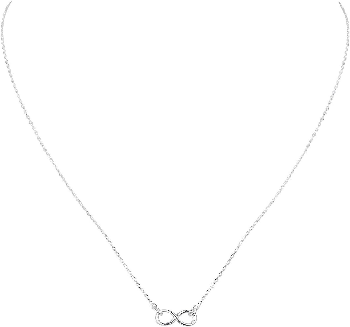SIX 1 pc. of Jewellery, Silver Filigree Necklace, with Infinity Symbol (741-277)
