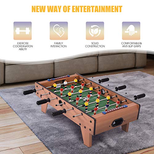 Giantex 27" Foosball Table, Easily Assemble Wooden Soccer Game Table