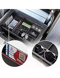 Marsauto Organizador de consola central, reposabrazos, caja de almacenamiento secundaria, compatible con GMC Sierra Yukon Chevrolet Tahoe Silverado Suburban 2015 2018   Accesorios de vehículos GM reemplaza 22817343