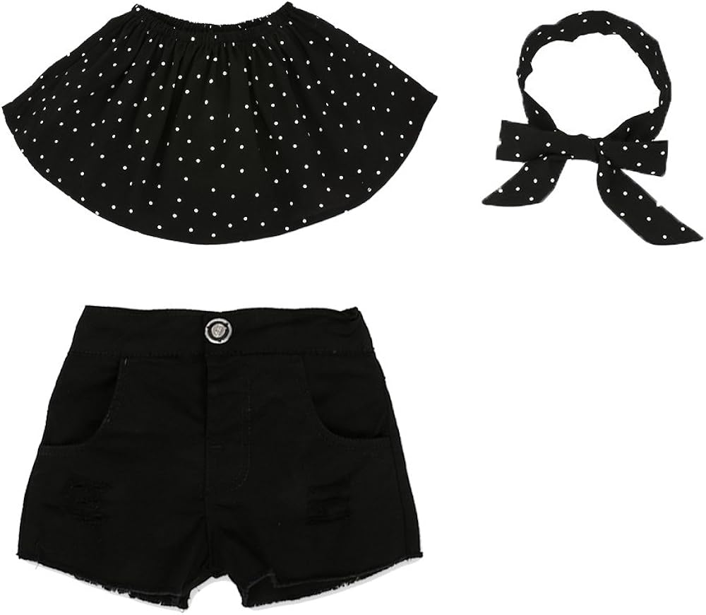 baby girl black shorts