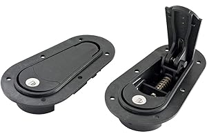AeroCatch 125-2100 Below Panel Flush Locking Hood Latch and Pin Kit - Black
