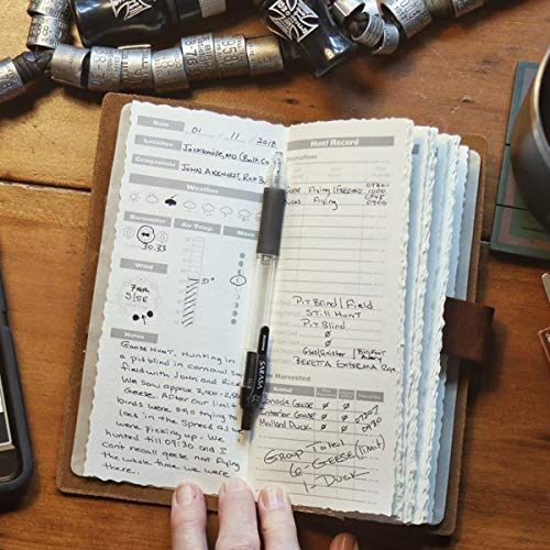 Leather Hunting Log Book Designed for Hunters, Record Hunts for All