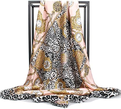 YMXHHB Silk Like Scarf Neck Scarves Women’s Large Square Satin Hair Scarf 35 x 35 inches