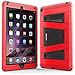 iPad Air 2 Case, i-Blason Apple iPad Air 2 Case ArmorBox [Dual Layer] Convertible [Heavy Duty] Full-Body Protection KickStand Case with Built-in Screen Protector for Kids Friendly 2014 Release (iPad Air 2, Red/Black)