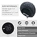 TEFITI Womens Snood Hairnet Headcover Knit Beret Beanie Cap Headscarves Turban-Cancer Headwear for Women Black-Gray