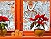 Mozamy Creative Reindeer Christmas Wall Decals - Rudolph Window and Car Decorations