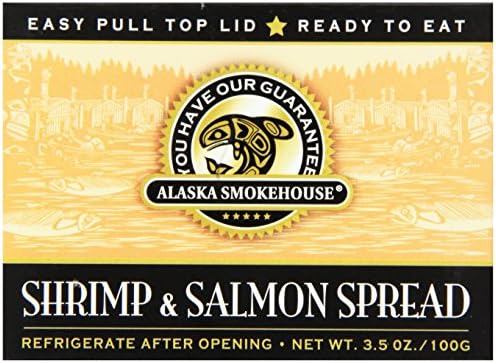 Alaska Smokehouse Shrimp &amp; Salmon Spread Serving Design, 3.5 Ounce Boxes (Pack of 6)