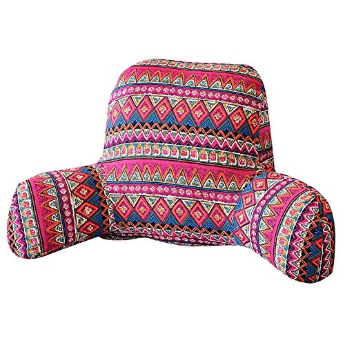 biliten Foam Reading Pillow with Arm Pocket - Read & Watch TV in Comfort While in Bed, Relax Without Back Pain,Reading Pillow with Shredded Memory Foam, Great As Backrest for Books Or Gaming