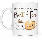 HODREU Funny Cute Mugs for Women Bestfriend Gift Ideas Inspirational Gifts for Women Men Friendship Coworkers Colleague Boss Leader You'll Always be my Best - Tea