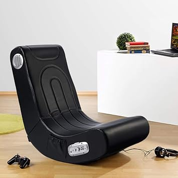 Monsterzeug Musiksessel, Soundsessel, Ledersitz, 2 integrierte Lautsprecher á 5 Watt, komfortabel und ergonomisch, zusammenkl