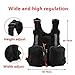 FLYDWV Fly Fishing Life Jacket Kayaking Water Suspension Life Jacket Multi-Pocket Life-Saving Vest Reflective Stripes Life Jacket Fishing Clothing
