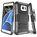 Samsung Galaxy S7 Case,TILL [Knight Armor] Heavy Duty Full-Body Rugged Holster Resilient Armor Case [Belt Swivel Clip][Kickstand] Combo Cover Shell for Samsung Galaxy S7 S VII G930 GS7 [Gray]