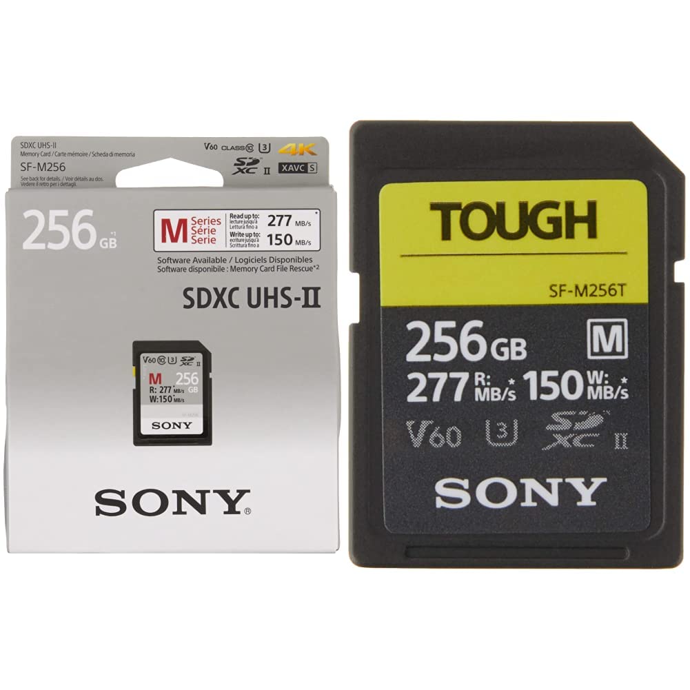 Sony M Series SDXC UHS-II Card (256GB) and Tough-M Series SDXC UHS-II Card (256GB) Image