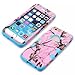 Tech Express (Tm) Pink Branch Grass Tree Camo Real Camouflage 3 Piece Snap On Real Design Cover Case for Apple Iphone SE / 5 / 5s