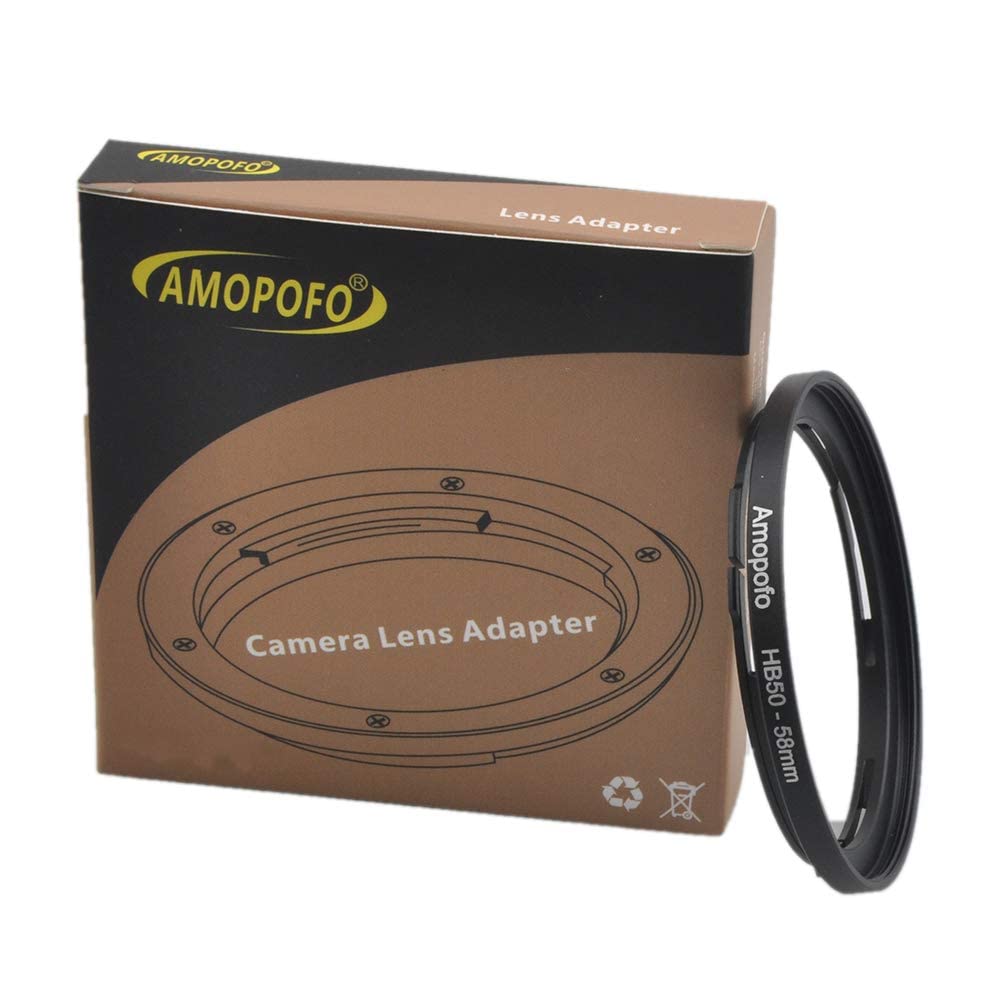 Hasselblad HB50-58 mm Filter Ring, Hasselblad Camera Bayonet 50 mm to 58 mm Screw Lens Filter Adapter Ring, HB50 to 58 mm Camera Step Up Ring