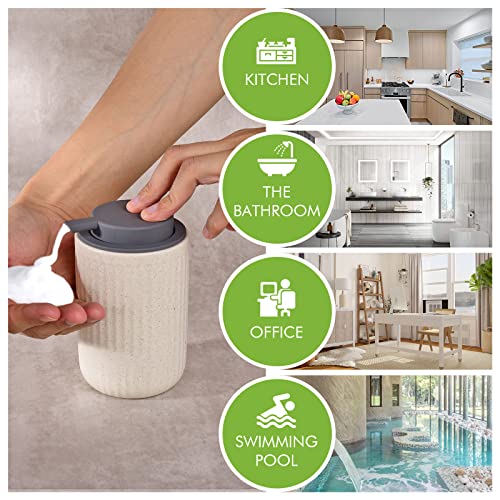 LALA DOLCE Foam Dispenser Hand Pump Dispenser Beige Foaming Soap