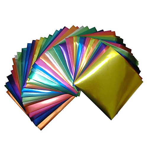 Foil Color Origami Folding Paper 90 Sheets Set Metallic Color Pricepulse
