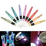 LED Crochet Hook Set, 3pcs/9pcs Light up Knitting Needles Weave Sewing Tool Accessories (Pattern D=9 Size)