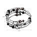 BRIGHT MOON Wrap Lava Bracelet Women Bangle - Fashion Handmade Jewelry with Skeleton for Women Multilayer Attractive Bracelet