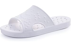 shevalues Shower Shoes for Women Men with Arch Support Quick Drying Pool Slides Lightweight Beach Sandals with Drain Holes