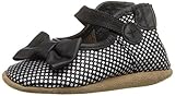 Robeez Girls' Spotted Shannon Mary Jane, Black, 12-18 Months M US Infant