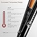 Argus Le 1 Inch Professional Ceramic Ionic Flat Iron Hair Straightener with LED Display, Instant Heat Up Salon Tool for All Hair Styles, Dual Voltage for Worldwide Travel(Auto Shut Off, Black)